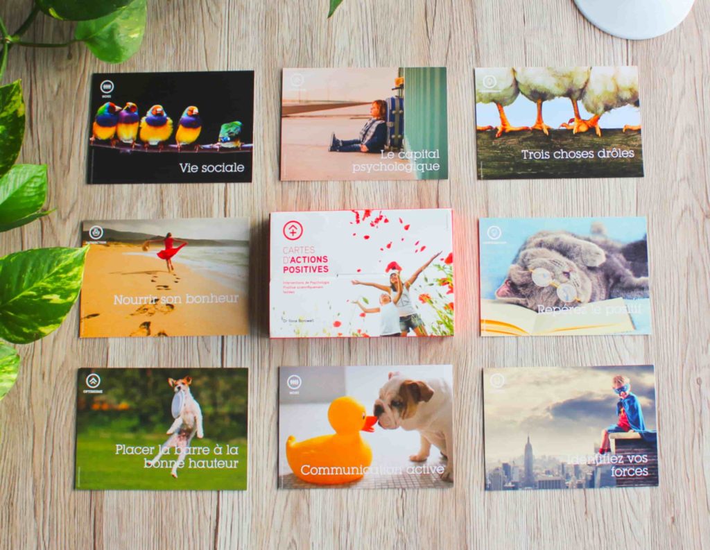 cartes d'actions positives