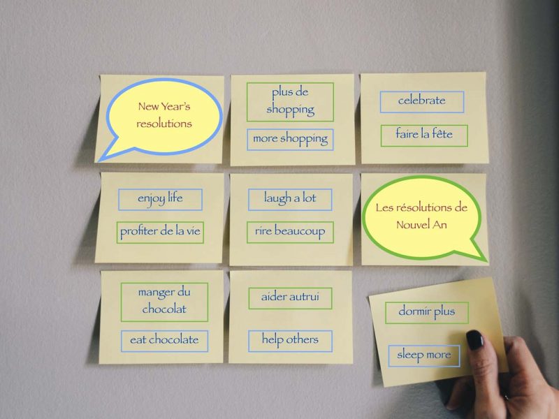 Bonnes resolutions du nouvel an